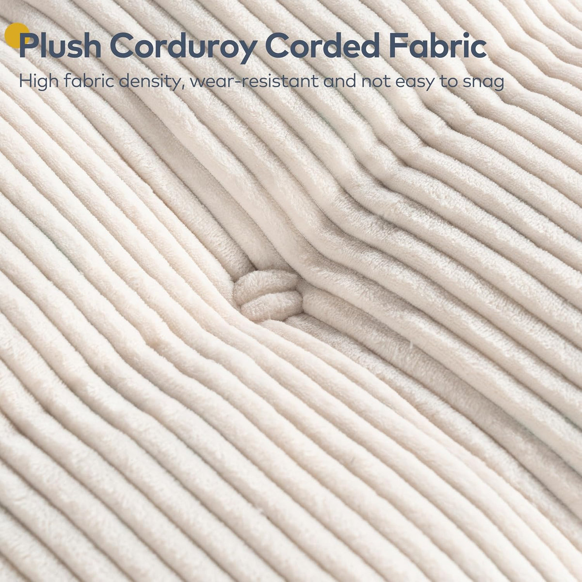 Plush corduroy corded fabric