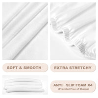 Soft, extra-stretchy fabric with four anti-slip foam inserts included