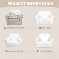How to install — drape, pull down, adjust, tuck and smooth