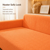 Neater sofa look — textured surface, soft daily sitting