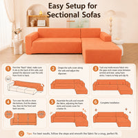 Easy six-step setup for sectional sofas