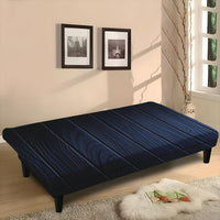 Cover fitted with the sofa bed folded flat as a bed